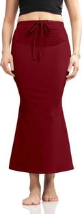KANISHTHA Maroon Saree Shapewear for Women Lycra Blend Petticoat