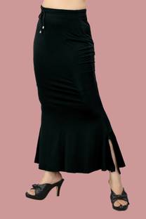 Ozberk Creation K.MT._Fish_Black_L_Saree Shapewear shapewear petticoat For Women Lycra Blend Petticoat