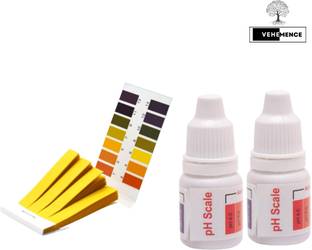 Vehemence pH 1-14 Test Indicator Litmus pH Paper, 80 ph Strips with 2 ph drop pH Indicators