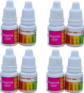 bioway 4 SET OF PH & ORP TESTING SOLUTION KIT LIQUID DROPS FOR TESTING RO/ANY WATER BY SELF Ph Test Strip