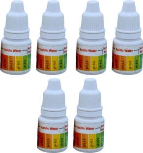 bioway 6PCS PH TESTING LIQUID SOLUTION KIT BOTTLE FOR TESTING RO/OTHER WATER Ph Test Strip