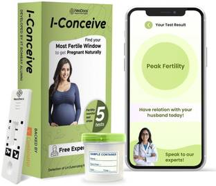 Neodocs I-Conceive Ovulation test kit for women | 5 ovulation tests + 1 pregnancy test | Ph Test Strip