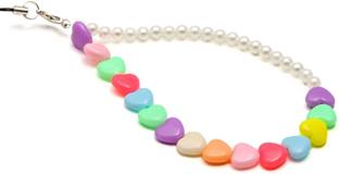 handmadehub Heart Shape Fimo Beaded phone chain/ phone charm/cell phone charm Phone Charm