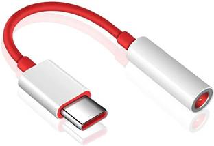RECTITUDE Red Small Type C to 3.5 mm Jack Audio Connector, Plug and Play Suitable for Phone Converter