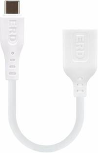 ERD White UC-206 USB A to Type-C OTG Cable for Type-C Supported Smartphone Phone Converter