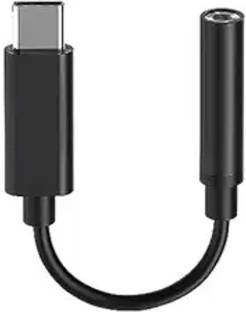 Rank To Top Black Type C to 3.5 mm Audio Jack Connector Phone Converter