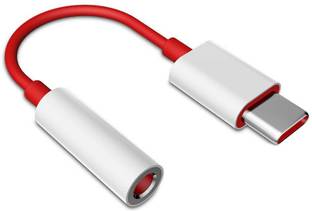 RECTITUDE Red USB Type C to 3.5mm Jack Headphone Adapter USB C to 3.5 Audio Aux Phone Converter
