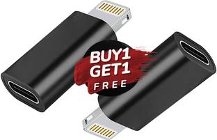 PARANDIV assorted Buy 1 Get 1 Free Type-C to iPhone Lightning Metal Charger Phone Converter