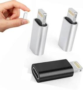 Le Beyond Black Type C Female to Lightning Male Adapter, OTG for iPhone Connector Convertor Phone Converter