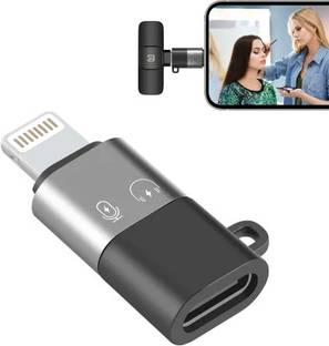 UBRONIK Grey Adapter OTG iPhone Lightning Male to Type C Female Connector Phone Converter