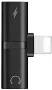 SANNO WORLD Silver, Black 2 in 1 Headphone & Charger Splitter Connector for lighting Phone Converter