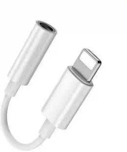 Velmi White Lightning to Audio Adapter – 3.5mm Jack for Headphones and Stereo AUX Phone Converter