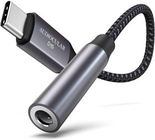AUDIOCULAR Silver D15 ALC5686 Portable Type C to 3.5mm DAC Dongle, Connector, Mobile Audio Adapter Phone Converter