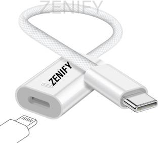 ZENIFY White USB C to Lightning Audio Adapter Cable USB Type C Male to iphone female Phone Converter