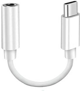 HOMEMO Type C to 3.5mm Adapter,USB C to Aux Audio Adapter, Cord Headphone Jack (White) for Galaxy S24 Ultra/S23/S22/S21 FE/Note 20/Z Fold 5 & Type C Devices Phone Converter