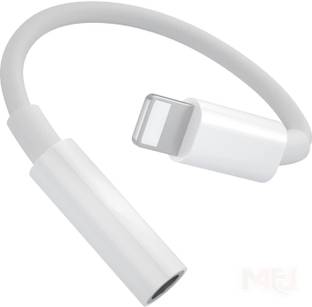 Eewe White Lightning to 3.5mm Audio Adapter | AUX Converter for Headphones Phone Converter