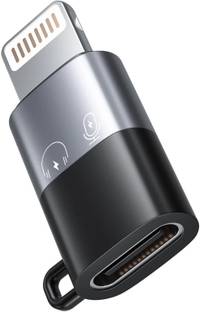 UBRONIK Grey OTG Adapter Type C Female to Lightning Male Connector iPhone Phone Converter