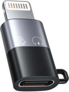 UBRONIK Grey Lightning Connector Adapter OTG iPhone Type C Female to Male Phone Converter