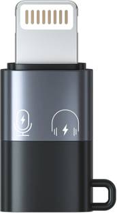 UBRONIK Grey Lightning Male to Type C Female Connector Adapter OTG iPhone Phone Converter