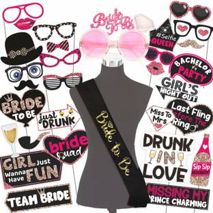 Wobbox Bachelorette Party Props, Bachelorette Sash,Bachelorette Decorations Items-536 Photo Booth Board