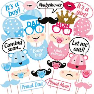 Wobbox Baby Shower Props, Baby Shower Banner, Baby Shower Decoration Items (FP74) Photo Booth Board
