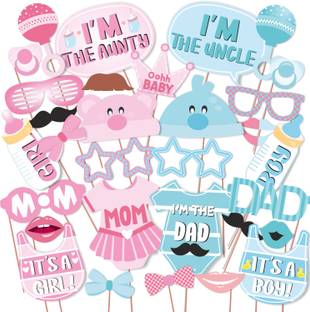 Wobbox Baby Shower Props, Baby Shower Banner, Baby Shower Decoration Items (FP77) Photo Booth Board