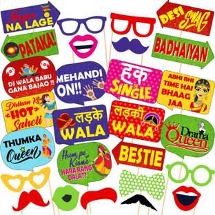 ZYOZI 27 Pre Wedding Party Props,Wedding Ceremony Party Props, Suitable Mehandi Props Photo Booth Board