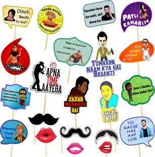 Xzotic Funny Wedding Party Props SET OF (21) Photo Booth Board Photo Booth Board