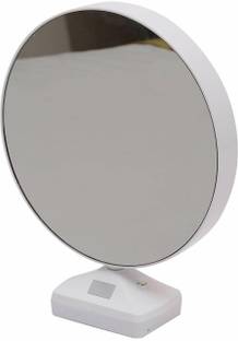 AASTIK SALES Plastic 2 in 1 Mirror Come Photo Frame with Led Light Yellow Candle is Designed to Flicker in A Realistic Way Lighted Mirror