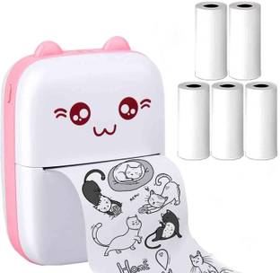 Abgrow Mini Bluetooth Thermal Printer,Inkfree Printer Photo Printer