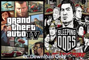 Gta 4 and Sleeping Dogs Top Two Game Combo (Offline Only) (No DVD) (Regular)