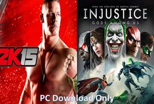 2K15 and Injustice Gods Among Us Top Two Fighting Game (Offline Only) (No DVD) (Regular)