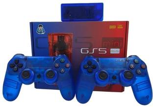 Hgworld GS5 Mini Game Stick Console 2.4G Dual Video Games For TV Wireless Gamepad Gaming Console for TV Video Game for Kids (Best Gift & Fun) All Ages 64 GB with 53+ Emulator, Full 4K Ultra HD Game Stick, TV Game Set, Mini Video Game Hand TV (Blue, 30000+ God of War, Mario Game Box, 3D PSP Game, Video Game for Kids, Loved by Fans of PlayStation Mini PS5,PS4,PS3,PS2,PS1,PSP,Xbox,Nintendo Switch) (Blue Edition)