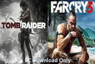 Tomb Raider and Farcry 3 Popular Two Action Adventure Game (Offline Only) (No DVD) (Regular)