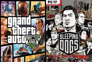 Gta 5 and Sleeping Dogs Top Two Game Combo (Offline Only) (Regular)