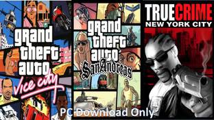 Vice City, Sanandreas, True Crime Top Three Game Combo (Offline Only) (No DVD) (Regular)
