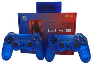 Hgworld GS5 Mini Game Stick Console 2.4G Dual Video Games For TV Wireless Gamepad Gaming Console for TV Video Game for Kids (Best Gift & Fun) All Ages 64 GB with 53+ Emulator, Full 4K Ultra HD Game Stick, TV Game Set, Mini Video Game Hand TV (Blue, 30000+ God of War, Mario Game Box, 3D PSP Game, Video Game for Kids, Loved by Fans of PlayStation Mini PS5,PS4,PS3,PS2,PS1,PSP,Xbox,Nintendo Switch) (Blue Edition)