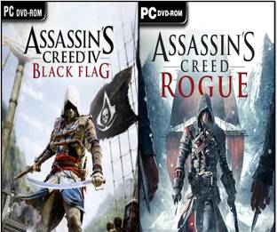 Assassins Creed Black Flag and Rogue Top Two Game (OS : 64 Bit Only) (Offline Only) (Regular)