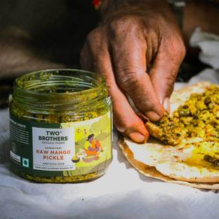 Two Brothers Organic Farms Raw Mango Pickle 300GM Mango Pickle