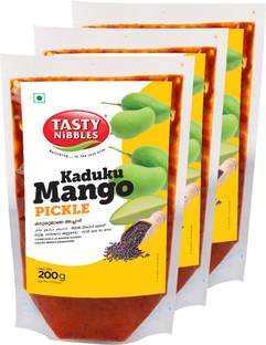 Tasty Nibbles KADUKU MANGO PICKLE 200 G X 3 Mango Pickle