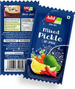 Add me Achar Mixed Pickle 12gm Sachet chotu Pack, Each Mix achar 48 Sachet Mixed Vegetable Pickle