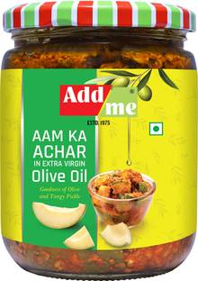 Add me Aam ka Achaar in Extra Virgin Olive Oil- 500 gm (Glass jar) Mango Pickle