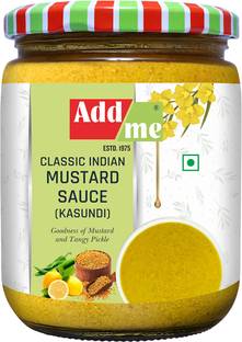 Add me Classic Indian Mustard Sauce Chutney Bengal Kasundi 500G with Mango Lemon and Green Chilli, Spicy Indian Paste and Marinade Glass Pack Lemon Pickle