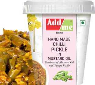 Add me Hand Made Chilli Pickle in Mustard Oil kati hari mich Green Chilli Pickle Green Chilli Pickle