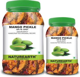 NaturEarth 100% Natural Mango Pickle (400g +200gm) Primium Quality Achar Mango Pickle