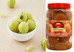 Sun Grow Homemade Amla Murabba Naturally Preserved Awla Ka Murabba Immunity Booster 900 g Amla Murabba