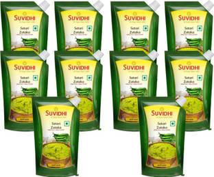 Suvidhi Satari thecha Pichku (Pack of 10) Green Chilli, Garlic Pickle