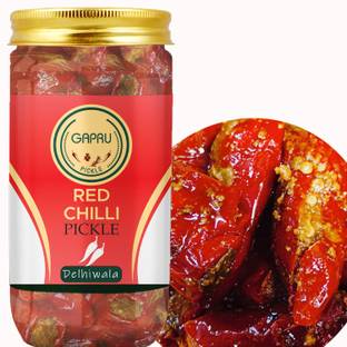 Gapru Delhiwala Redchilli Pickle- Delhiwala -Laalmirch Ka Achar 400 GM Red Chilli Pickle