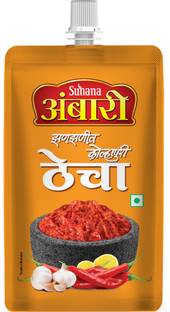pravin Kolhapuri Thecha / Chutney 100g Pouch - Pack of 8 Chutney Paste