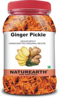 NaturEarth 100% Natural Ginger Pickle (200g) Primium Quality Achar Ginger Pickle